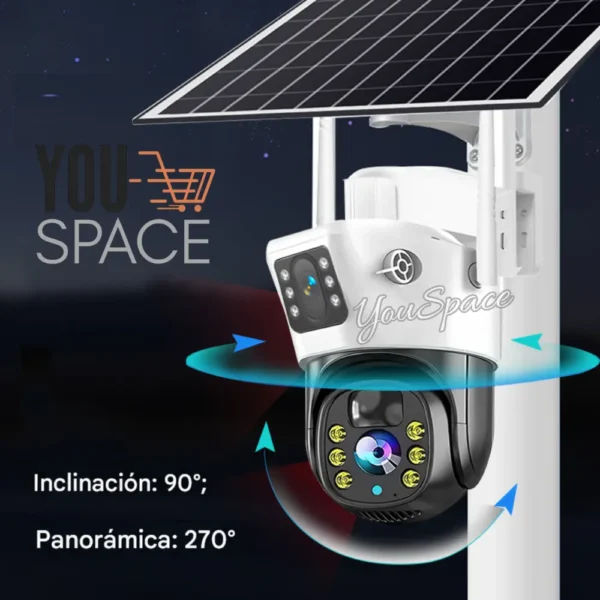 CAMARA SOLAR DOBLE LENTE 2 (4) CAMARA CON PANEL SOLAR DOBLE LENTE -2.4GHZ Y 4G