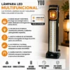 CAMARA SOLAR DOBLE LENTE 2.4GH 7 LAMPARA SOLAR DE EMERGENCIA -48 LED (RECARGABLE)