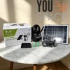 CAMARA CON PANEL SOLAR  DOBLE LENTE 4G- (CHIP)