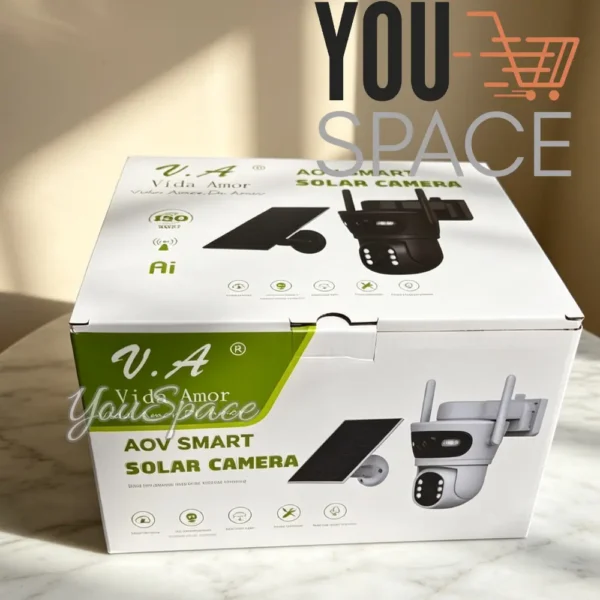 CAMARA CON PANEL SOLAR  DOBLE LENTE 4G- (CHIP)