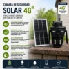 CAMARA CON PANEL SOLAR  DOBLE LENTE 4G- (CHIP)