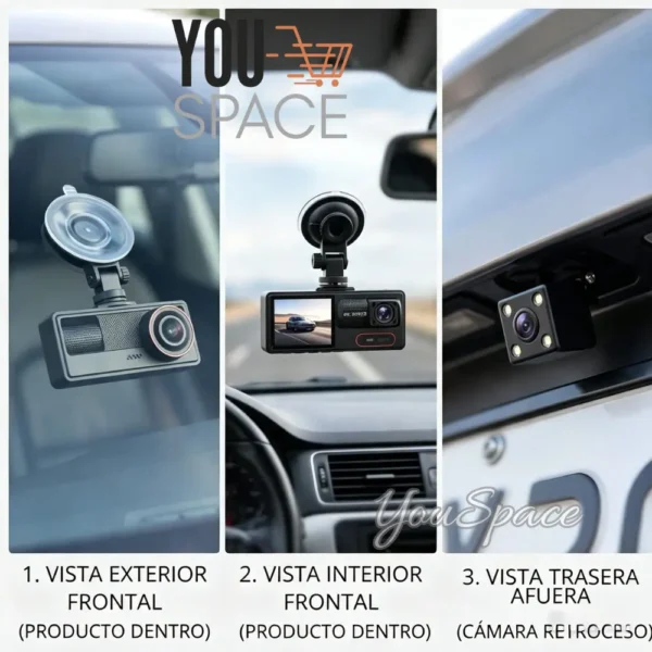 CAMARA PARA  AUTO TRIPLE- CONEXION WIFI