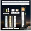 LAMPARA SOLAR DE EMERGENCIA 48LED (1) LAMPARA SOLAR DE EMERGENCIA -48 LED (RECARGABLE)