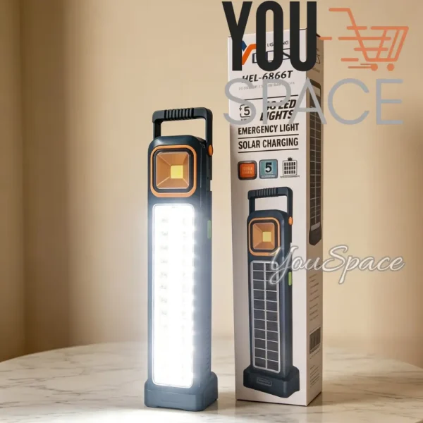 LAMPARA SOLAR DE EMERGENCIA 48LED (6) LAMPARA SOLAR DE EMERGENCIA -48 LED (RECARGABLE)