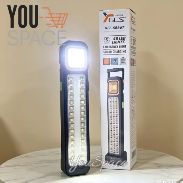 LAMPARA SOLAR DE EMERGENCIA 48LED (7) LAMPARA SOLAR DE EMERGENCIA -48 LED (RECARGABLE)