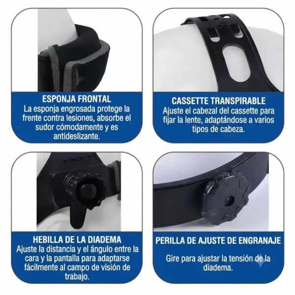 MASCARA PARA SOLDAR (5) MASCARA PARA SOLDAR FOTOSENSIBLE CON OSCURECIMIENTO AUTOMATICO- TASBEL