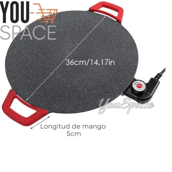 PLANCHA SARTEN ELECTRICO 1500W (6) PLANCHA SARTEN ELECTRICA PARRILLA ANTIADHERENTE 36CM 1500W