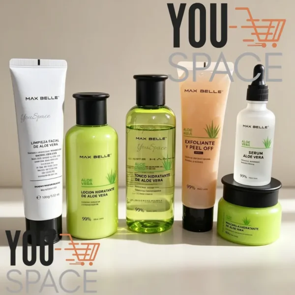 SET CUIDADO FACIAL ALOE VERA 9 PRODUCTOS MAX BELLE (1) SET CUIDADO FACIAL ALOE VERA 6 PRODUCTOS MAX BELLE
