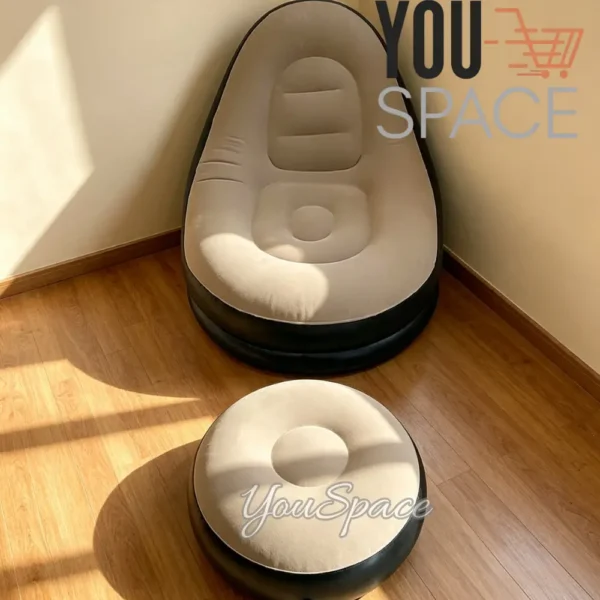 SOFA INFLABLE CON POSA PIE (2) SILLON PUFF INFLABLE CON POSA PIES