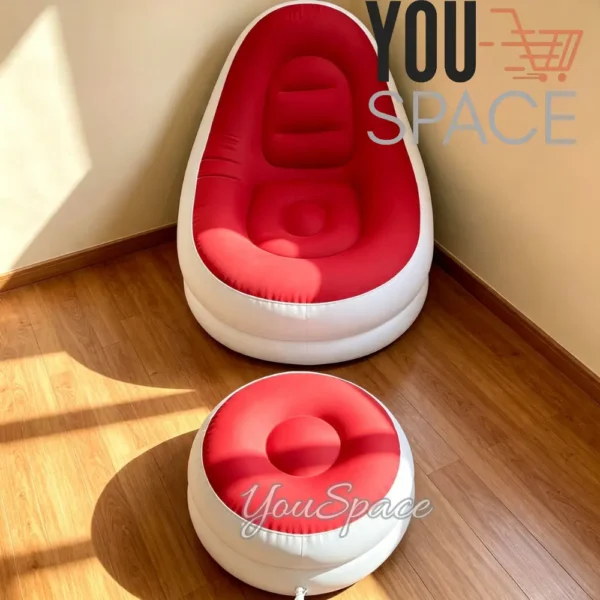 SOFA INFLABLE CON POSA PIE (3) SILLON PUFF INFLABLE CON POSA PIES