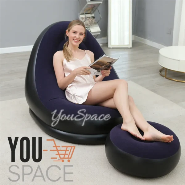 SOFA INFLABLE CON POSA PIE (8) SILLON PUFF INFLABLE CON POSA PIES