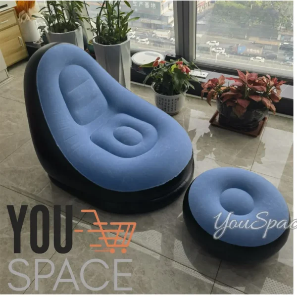 SOFA INFLABLE CON POSA PIE (9) SILLON PUFF INFLABLE CON POSA PIES