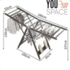 TENDEDERO PLEGABLE ACERO INOXIDABLE 50KG (2) TENDEDERO PLEGABLE ACERO INOXIDABLE 50KG