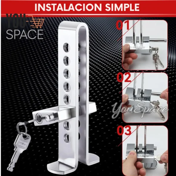 TRANCA PEDAL (2) TRANCA PEDAL ANTIRROBO PARA AUTO