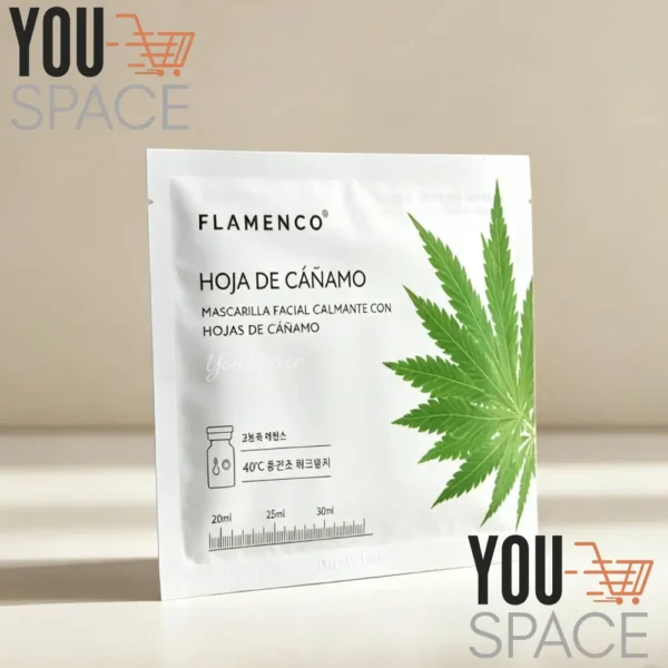 2 - 2026-08-14T151333.429 MASCARILLA FACIAL CALMANTE CON HOJAS DE CAÑAMO FLAMENCO 6 UNIDADES
