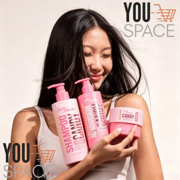 SET CAPILAR 3 PRODUCTOS SEBORREGULADOR PARA CABELLO GRASO AROMA CANDY MISUCKA