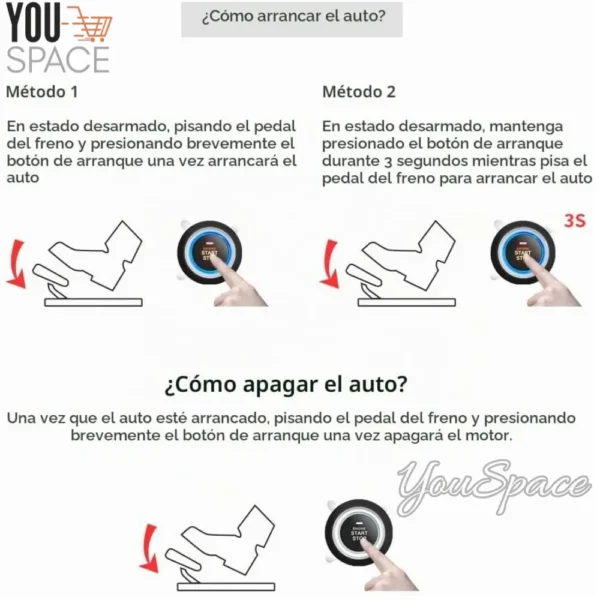 BOTON ENCENDIDO ARRANQUE ANTIRROBO PARA AUTO (8) BOTON ENCENDIDO ARRANQUE ANTIRROBO PARA AUTO