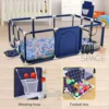CORRAL PARA BEBE (7) CORRAL DE JUEGOS SEGURO PARA BEBE CON ARO Y PORTERÍA