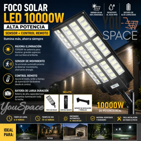 FOCO SOLAR 10.000 WATTS (4) FOCO SOLAR 10.000 WATTS