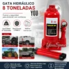 GATA HIDRAULICA 8 TON (4) GATA HIDRAULICA TIPO BOTELLA 8 TONELADAS