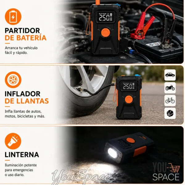 INFLADOR Y PARTIDOR DE BATERIA INALÁMBRICO (5) INFLADOR Y PARTIDOR DE BATERIA INALÁMBRICO