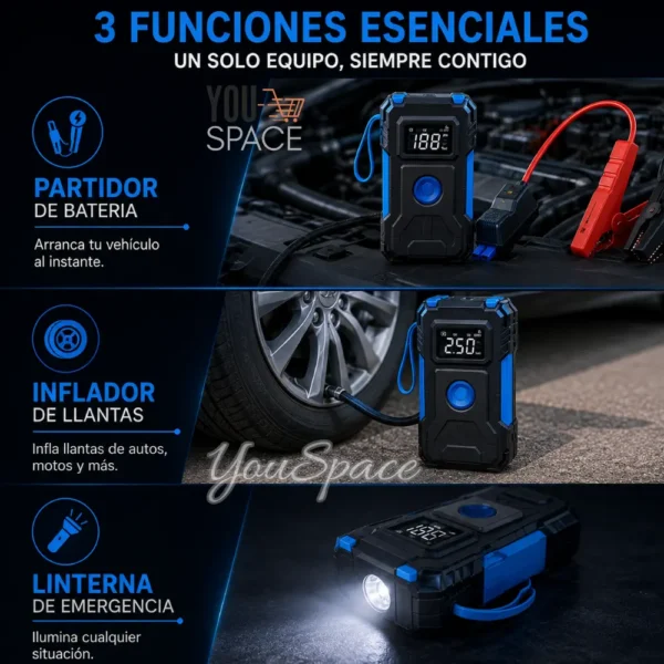 INFLADOR Y PARTIDOR DE BATERIA INALÁMBRICO (6) INFLADOR Y PARTIDOR DE BATERIA INALÁMBRICO