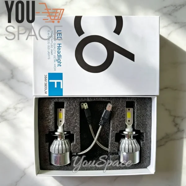 KIT 2 AMPOLLETA TURBO LED C6 H7 (4) KIT 2 AMPOLLETAS TURBO LED C6-H7