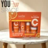 KIT DE VIAJE CUIDADO FACIAL SADOER 5X- VITAMINA C (1) SET FACIAL 5X DE VITAMINA C- SADOER- PARA VIAJE