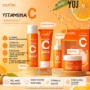 KIT DE VIAJE CUIDADO FACIAL SADOER 5X- VITAMINA C (10) SET FACIAL 5X DE VITAMINA C- SADOER- PARA VIAJE