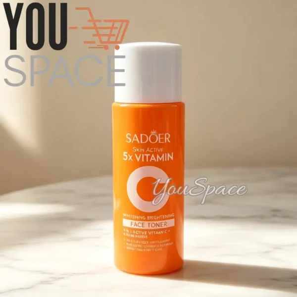 KIT DE VIAJE CUIDADO FACIAL SADOER 5X- VITAMINA C (6) SET FACIAL 5X DE VITAMINA C- SADOER- PARA VIAJE
