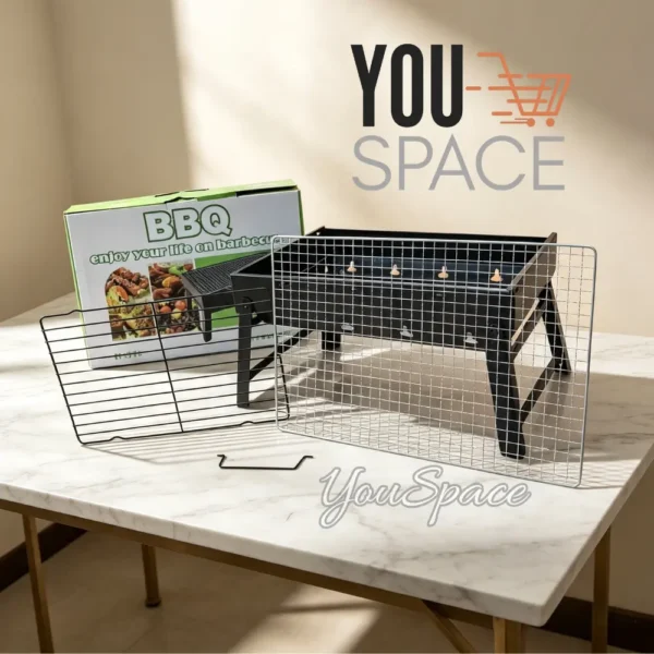 PARRILLERA PORTATIL A CARBON PLEGABLE