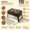 PARRILLERA PORTATIL A CARBON PLEGABLE (4) PARRILLERA PORTATIL A CARBON PLEGABLE