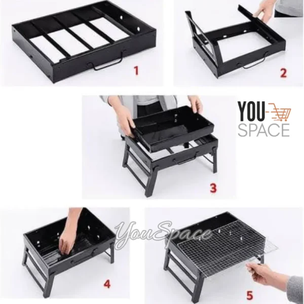 PARRILLERA PORTATIL A CARBON PLEGABLE (7) PARRILLERA PORTATIL A CARBON PLEGABLE