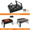 PARRILLERA PORTATIL A CARBON PLEGABLE (8) PARRILLERA PORTATIL A CARBON PLEGABLE