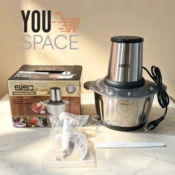 PROCESADOR DE ALIMENTOS  CON ENVASE DE ACERO INOXIDABLE 2L-250W