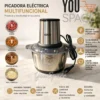 PROCESADOR DE ALIMENTOS CON ENVASE DE ACERO INOXIDABLE 2L (5) PROCESADOR DE ALIMENTOS CON ENVASE DE ACERO INOXIDABLE 2L-250W