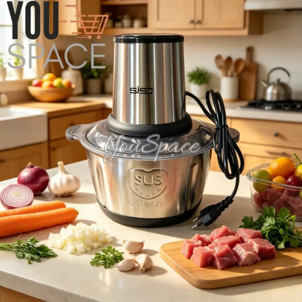 PROCESADOR DE ALIMENTOS CON ENVASE DE ACERO INOXIDABLE 2L (6) PROCESADOR DE ALIMENTOS CON ENVASE DE ACERO INOXIDABLE 2L-250W