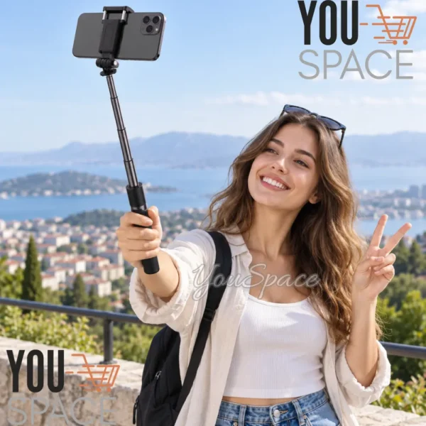 BASTON SELFIE EXTENSIBLE CON TRIPODE INTEGRADO (3) BASTON SELFIE EXTENSIBLE CON TRIPODE INTEGRADO CON BLUETOOH