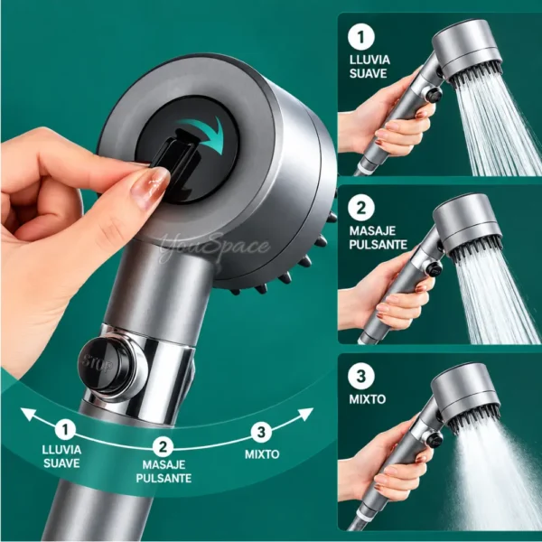 CABEZAL DE DUCHA TURBO DE ALTA PRESION