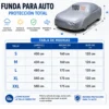 CARPA PARA AUTO (1) CARPA IMPERMEABLE PARA AUTO