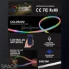 CINTA DE LUZ LED NEON 5 METROS (2) CINTA DE LUZ LED NEON FLEXIBLE INTELIGENTE 5 METROS
