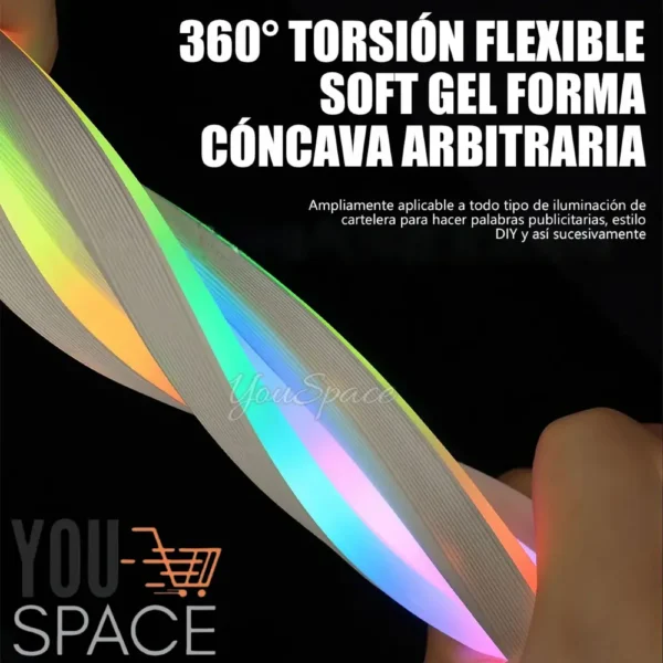 CINTA DE LUZ LED NEON 5 METROS (3) CINTA DE LUZ LED NEON FLEXIBLE INTELIGENTE 5 METROS