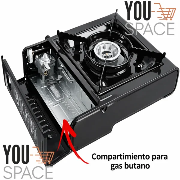 COCINILLA PORTATIL A GAS TIPO MALETIN BDZ-155-A (3) COCINA PORTATIL A GAS PARA CAMPING 1 HONILLA BDZ-155-A