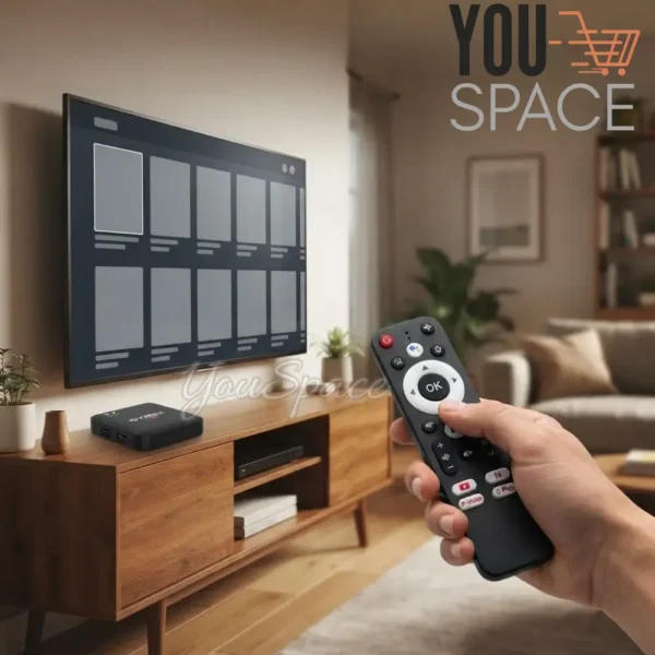DECODIFICADOR TV BOX 8K CON COMANDO DE VOZ