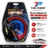 KIT DE CABLES AMPLIFICADOR Y SUBWOOFER AUTO TIAOPING 1500W (4) KIT DE CABLES AMPLIFICADOR Y SUBWOOFER AUTO TIAOPING 1500W