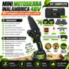 KIT DE MOTOSIERRA INALAMBRICA PORTATIL V.A (4) KIT DE MINI MOTOSIERRA INALAMBRICA PORTATIL V.A.