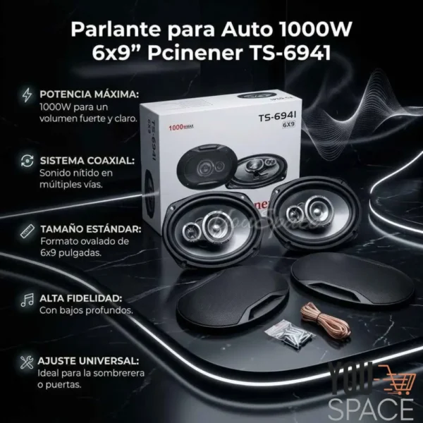 PARLANTE COAXIALES OVALADOS PARA AUTO 6X9 1000W (1) PARLANTE COAXIALES OVALADOS PARA AUTO 6X9 1000W