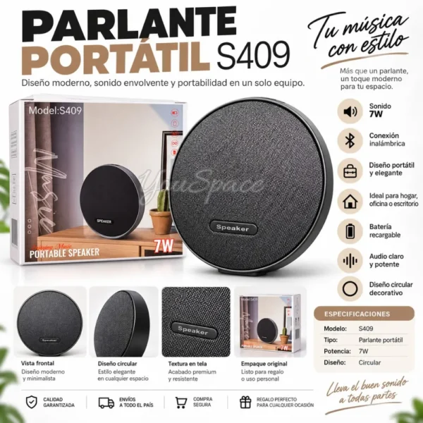 PARLANTE PORTATIL INALAMBRICO COLORFUL SPEAKER (1) PARLANTE PORTATIL INALAMBRICO COLORFUL SPEAKER